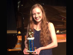 Erin Guetzloe wins 1st place in the Accelerated Division at the DeBose National Piano Competition