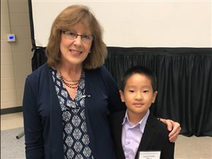 Alex Sun performs Raging Storm for it’s composer Melody Bober at the Texas Music Teachers Association Convention