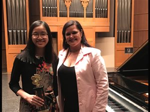 Elisabeth Wang wins 1st place in the 11-12 division of Hodges Contemporary Piano Competition 2019